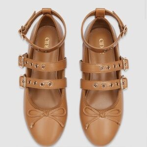 Cider BOWKNOT STRAP MARY JANE FLATS